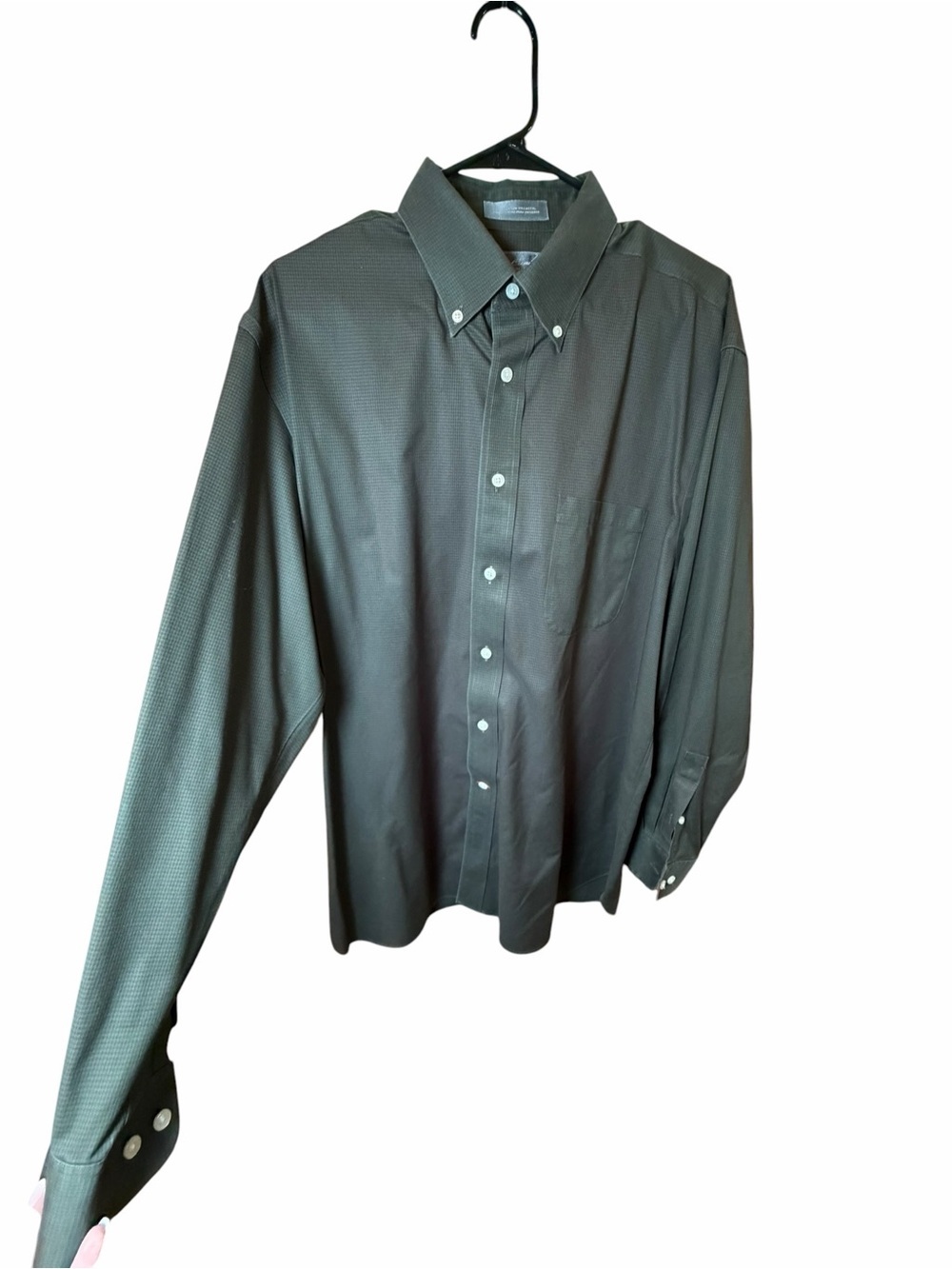Daniel Cremieux Men's Button-Down Dress Shirt in Olive Green - Picture 2 of 5